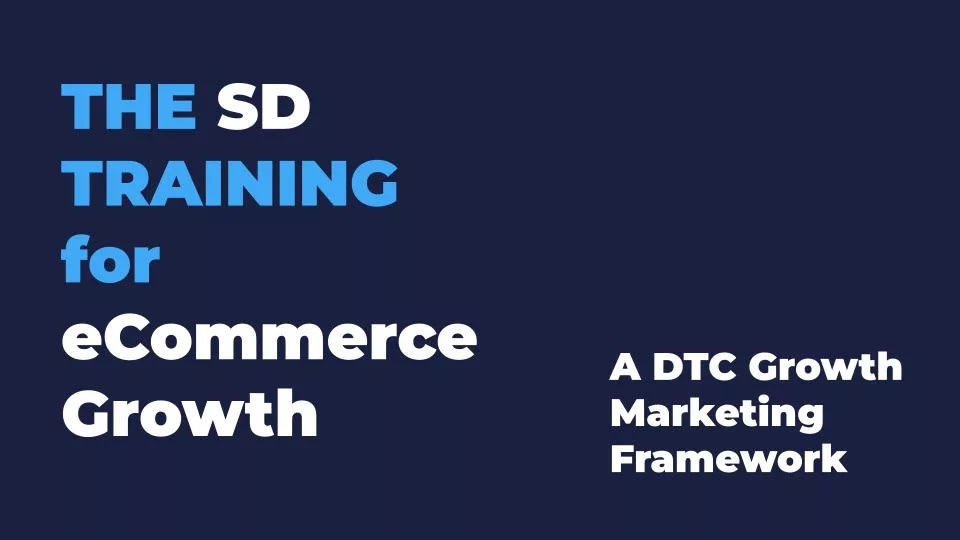 The SD Training for eCommerce Growth
